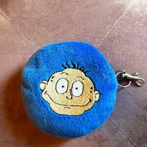 Nickelodeon 90’s Y2K (1998) Tommy Rugrats Plush Coin Purse w/ Zipper & Keyring